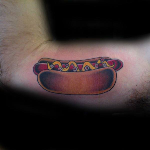 tatuaje hot dog perrito caliente 24