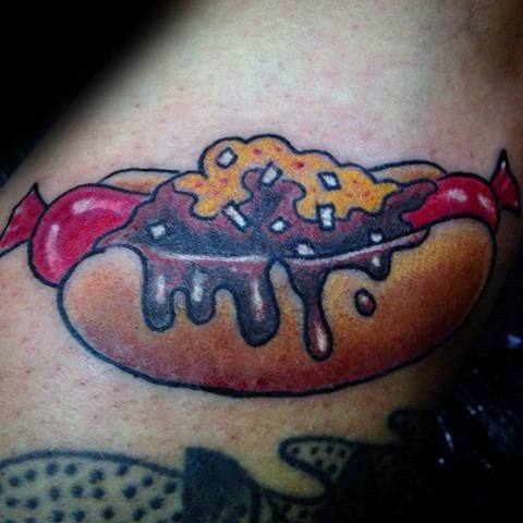 tatuaje hot dog perrito caliente 26