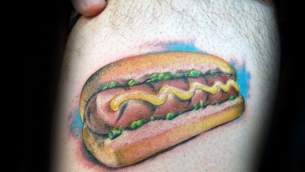 tatuaje hot dog perrito caliente 60