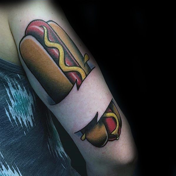 tatuaje hot dog perrito caliente 64