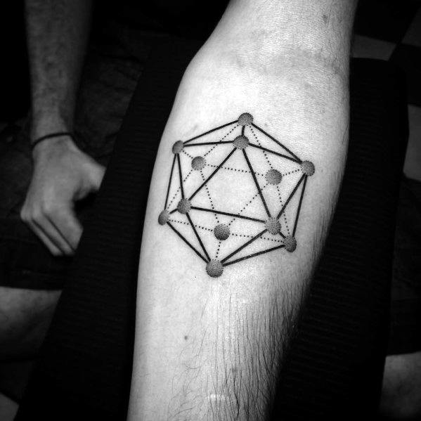 tatuaje icosaedro 32