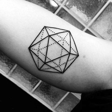 tatuaje icosaedro 42