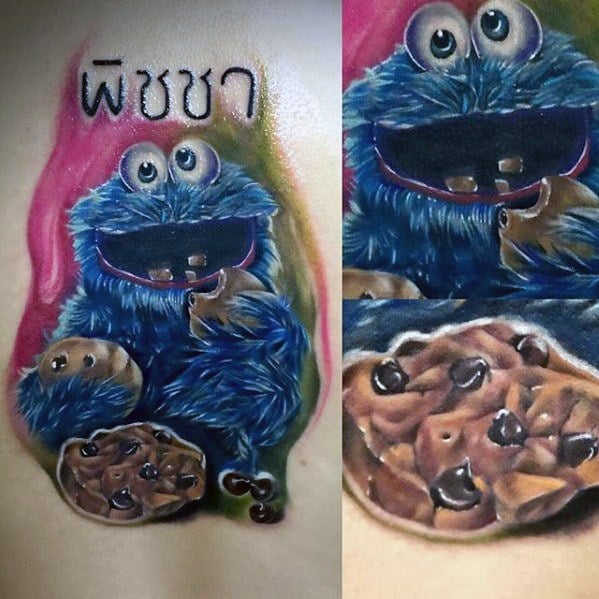 tatuaje monstruo galletas 50