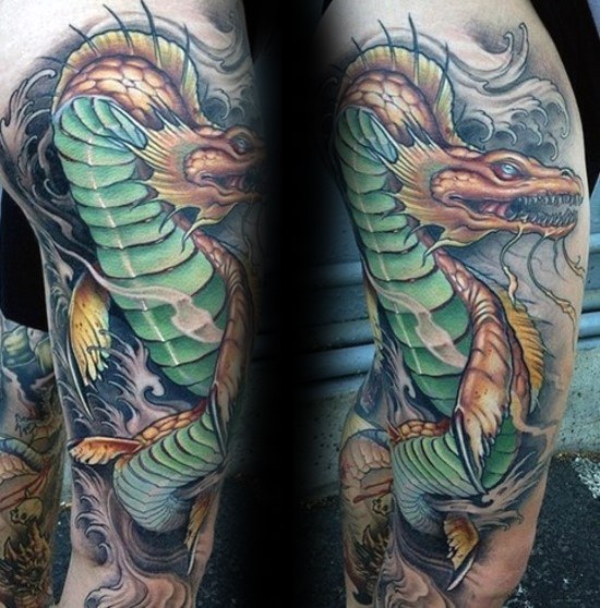 tatuaje monstruo lago ness 32
