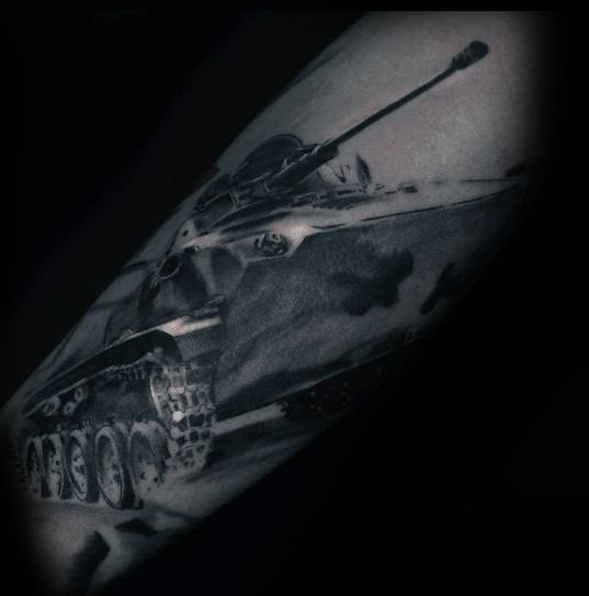 tatuaje tanque militar 04
