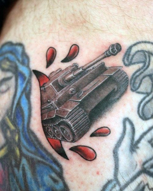 tatuaje tanque militar 110