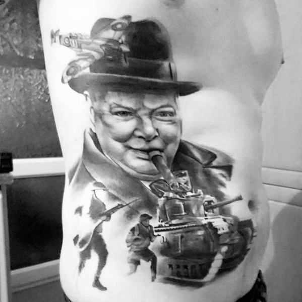 tatuaje tanque militar 18