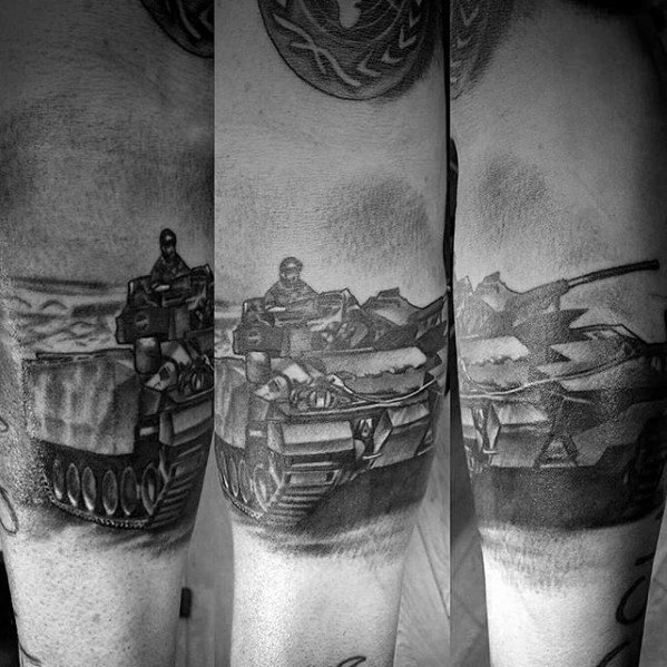 tatuaje tanque militar 34
