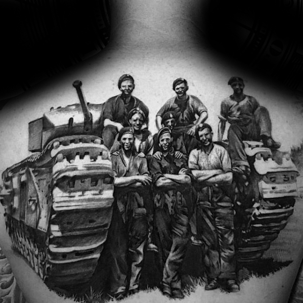 tatuaje tanque militar 52