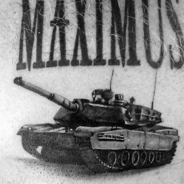 tatuaje tanque militar 54