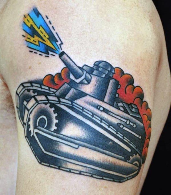 tatuaje tanque militar 84