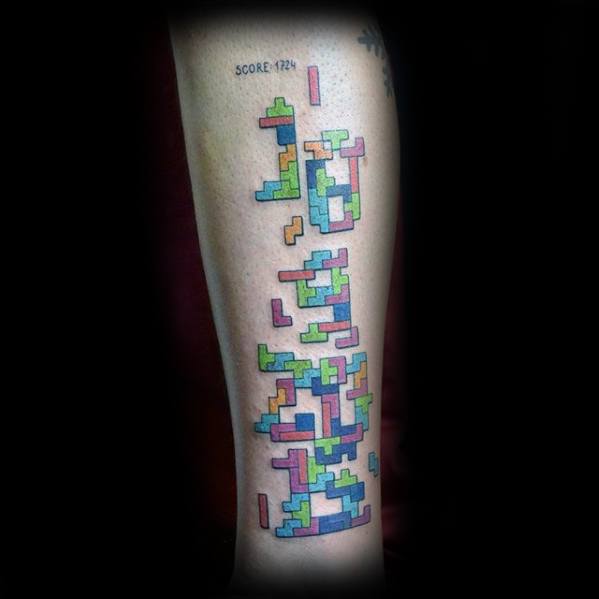tatuaje tetris 60