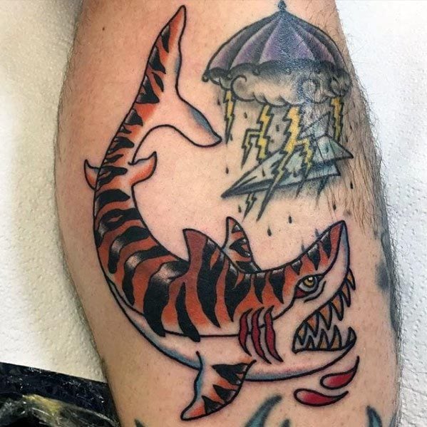 tatuaje tiburon tigre 40
