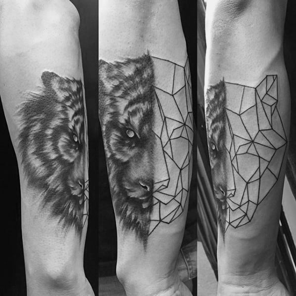 tatuaje tigre geometrico 28