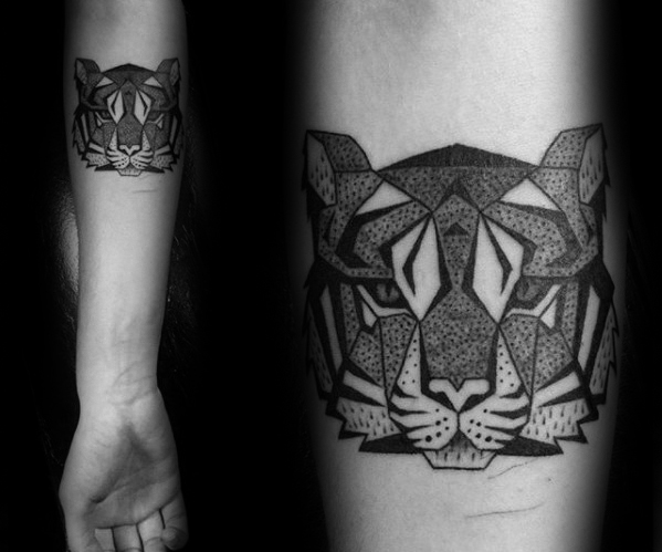 tatuaje tigre geometrico 32