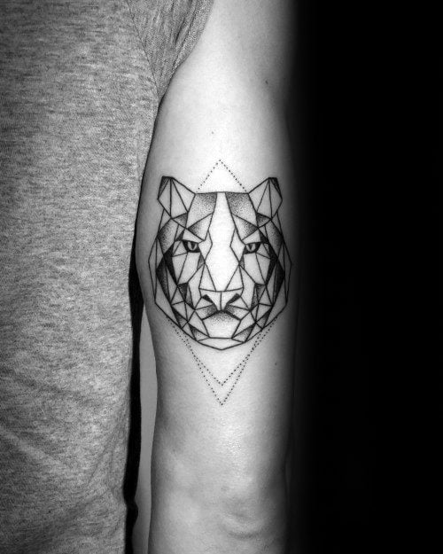 tatuaje tigre geometrico 54