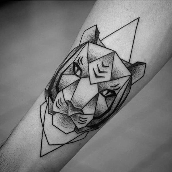 tatuaje tigre geometrico 68
