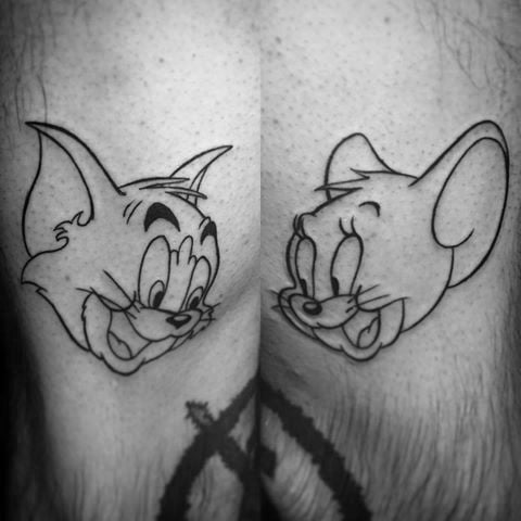 tatuaje tom y jerry 10
