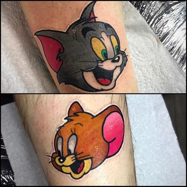 tatuaje tom y jerry 44