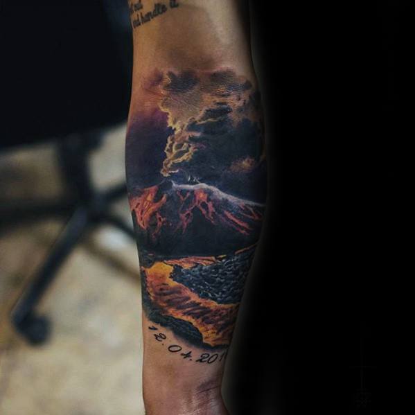 tatuaje volcan 60