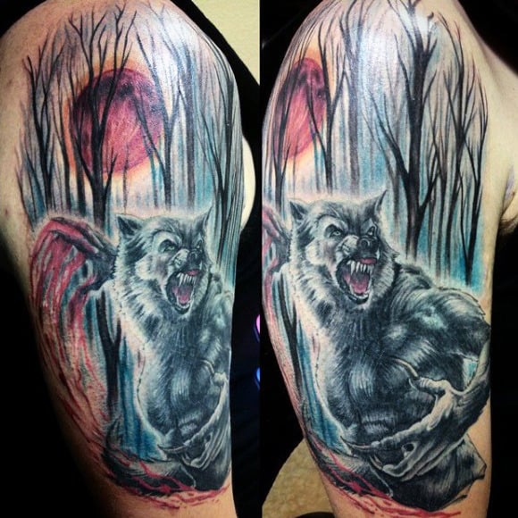 tatuaje hombre lobo 05