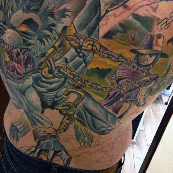 tatuaje hombre lobo 09