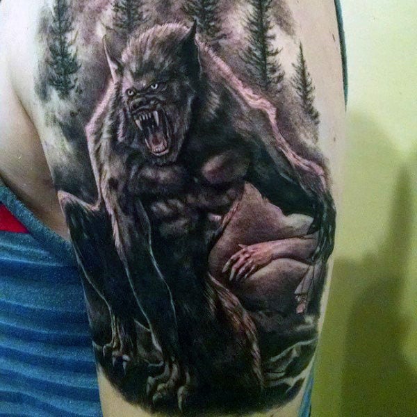 tatuaje hombre lobo 105