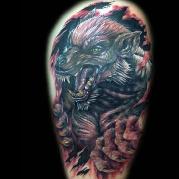 tatuaje hombre lobo 117
