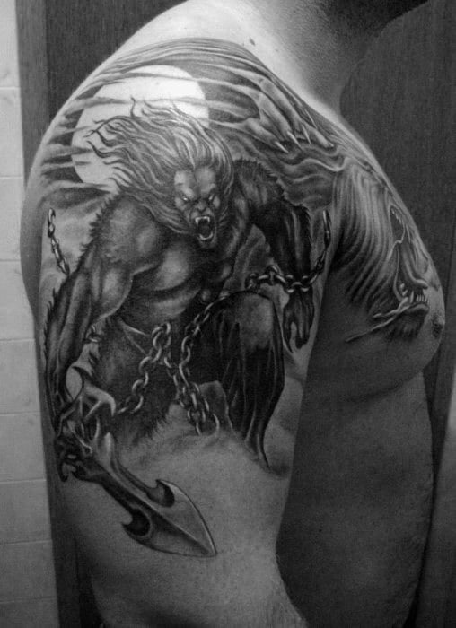 tatuaje hombre lobo 157