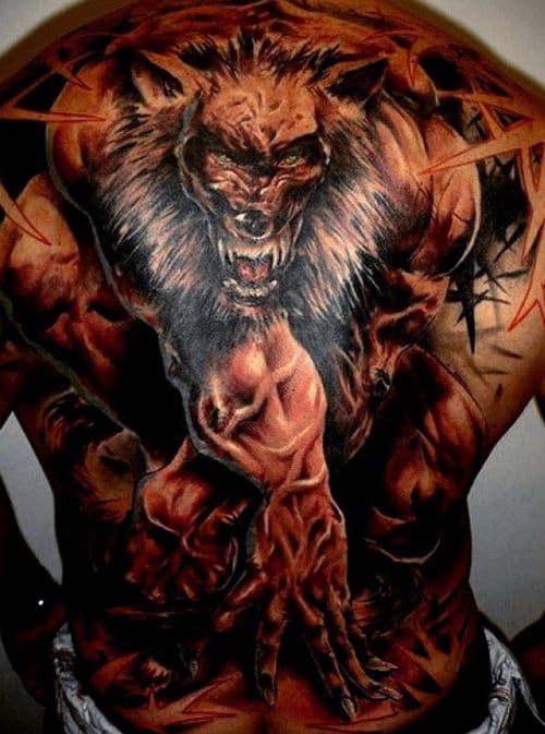 tatuaje hombre lobo 205