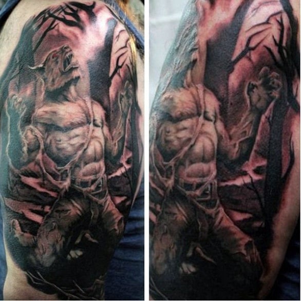 tatuaje hombre lobo 253