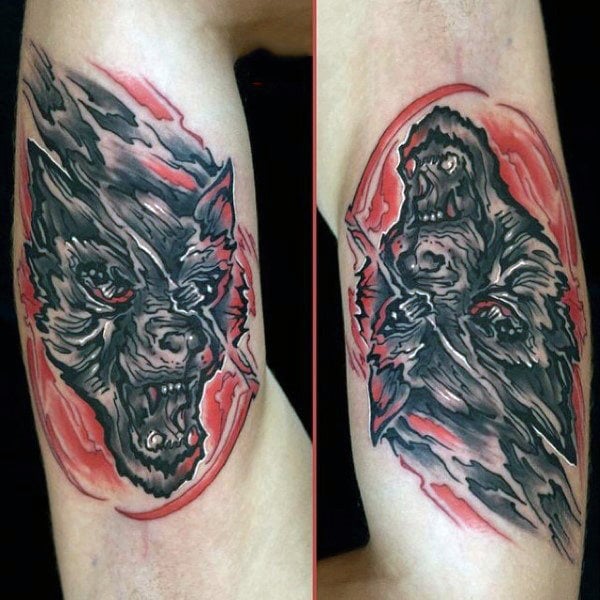 tatuaje hombre lobo 257