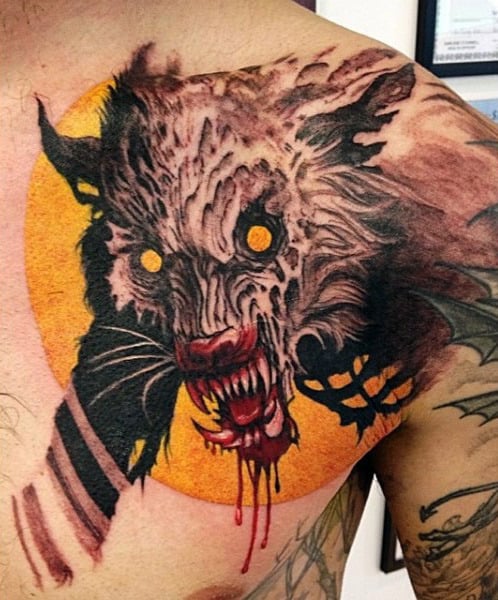 tatuaje hombre lobo 269
