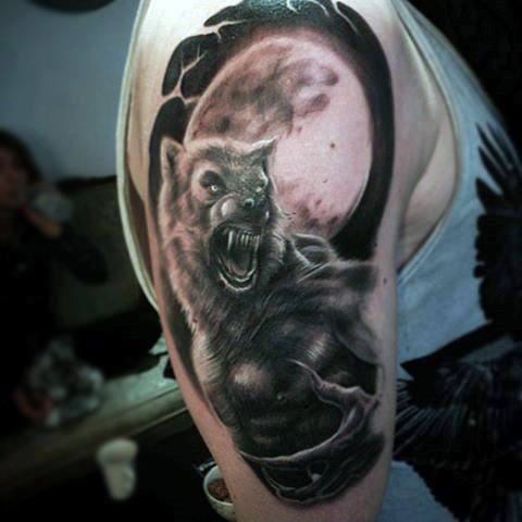 tatuaje hombre lobo 281