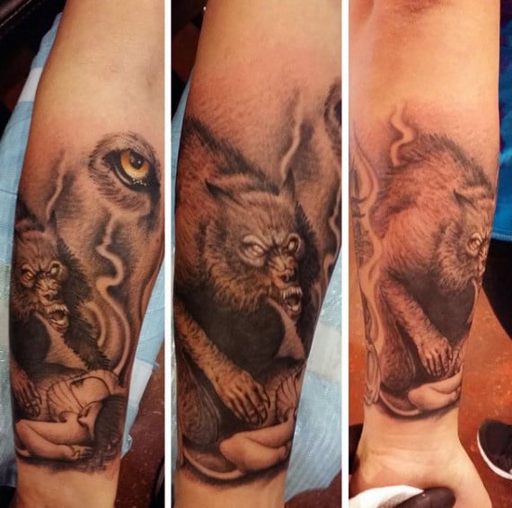 tatuaje hombre lobo 289