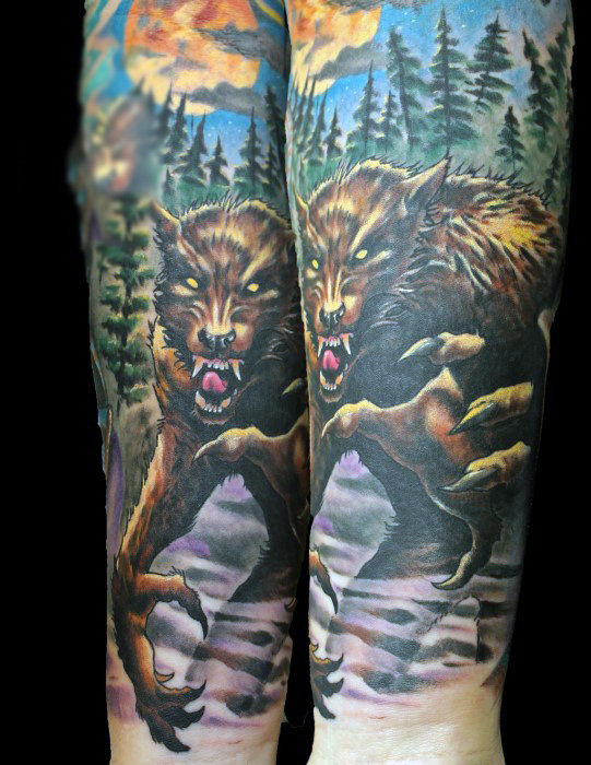 tatuaje hombre lobo 49