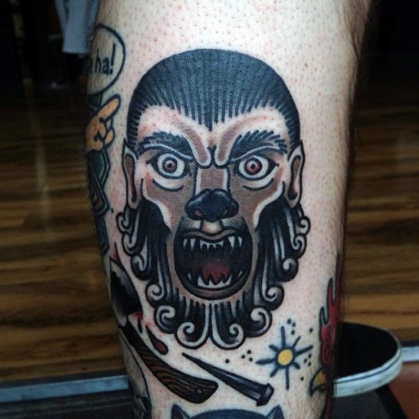 tatuaje hombre lobo 85