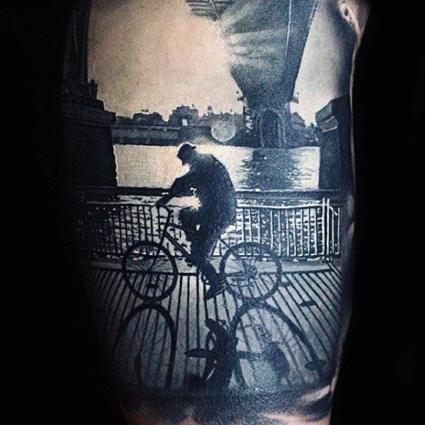 65 Tatuajes de bicicletas y de ciclismo (Con el significado)