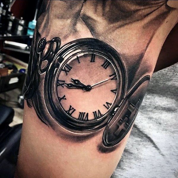 tatuaje reloj de bolsillo 01