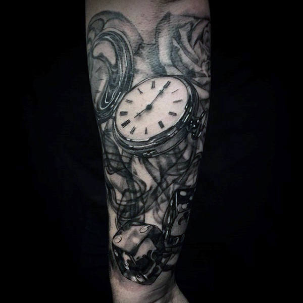 tatuaje reloj de bolsillo 09