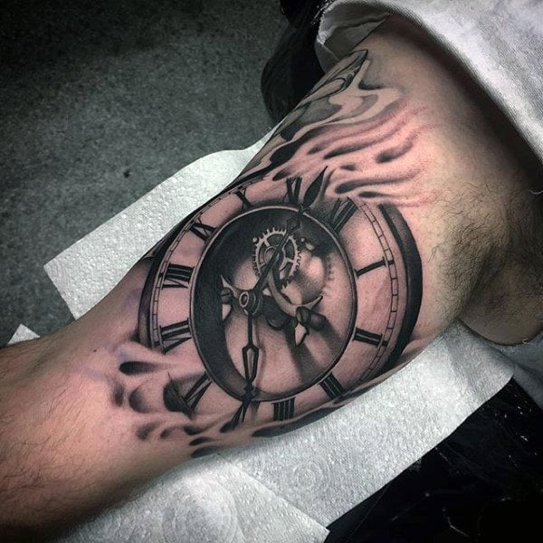 tatuaje reloj de bolsillo 293