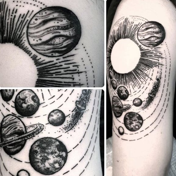 tatuaje sistema solar 121
