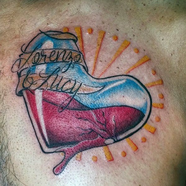 tatuaje corazon roto partido 28