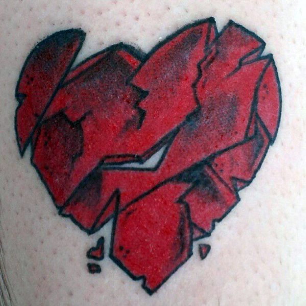 tatuaje corazon roto partido 72