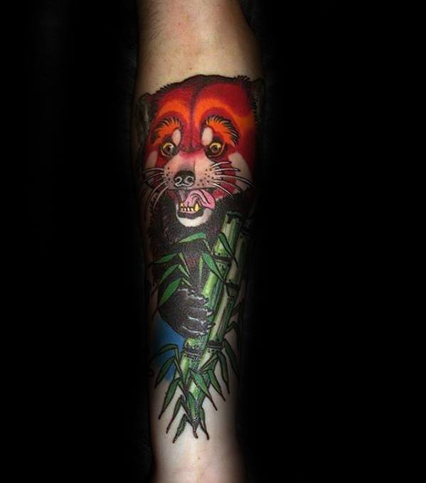 tatuaje panda rojo 10