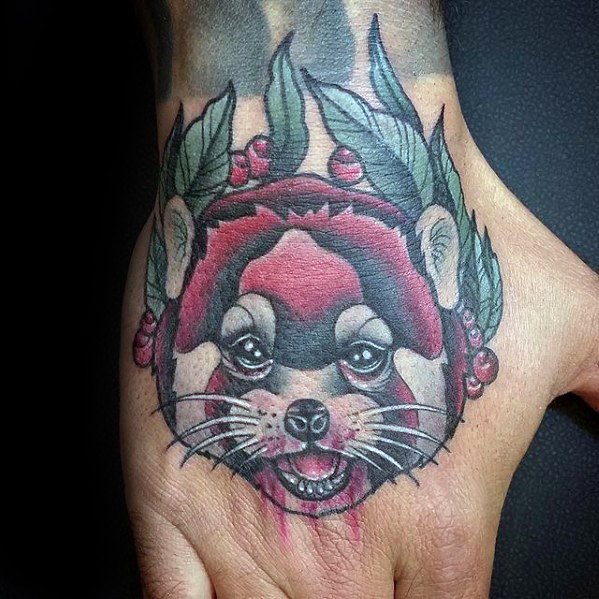 tatuaje panda rojo 34