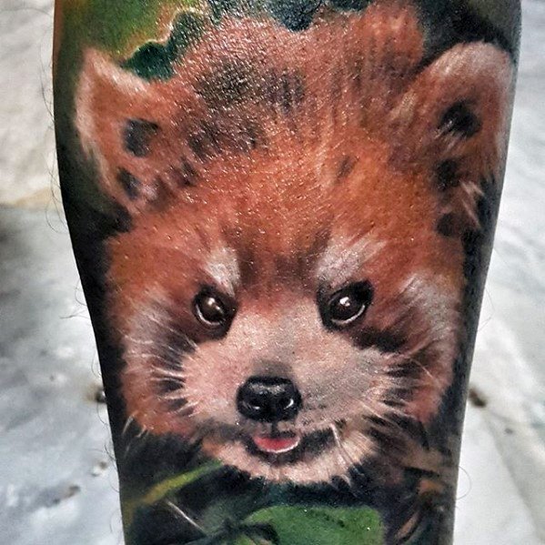tatuaje panda rojo 36