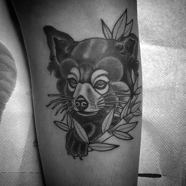tatuaje panda rojo 42