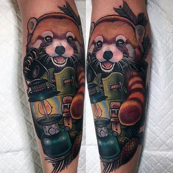 tatuaje panda rojo 46
