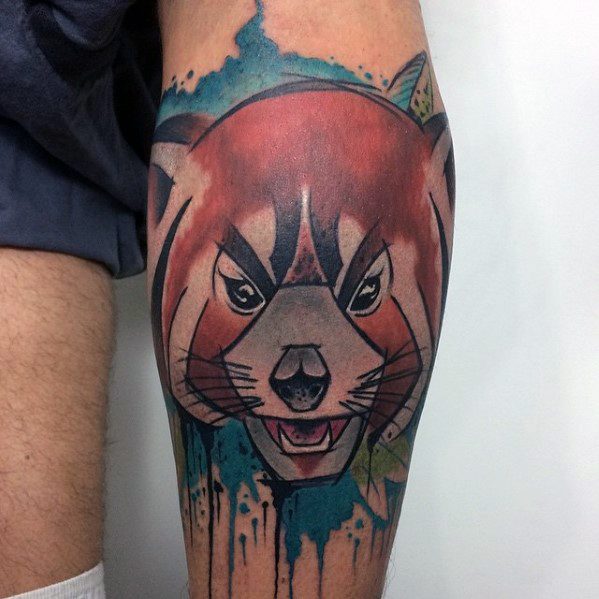 tatuaje panda rojo 58